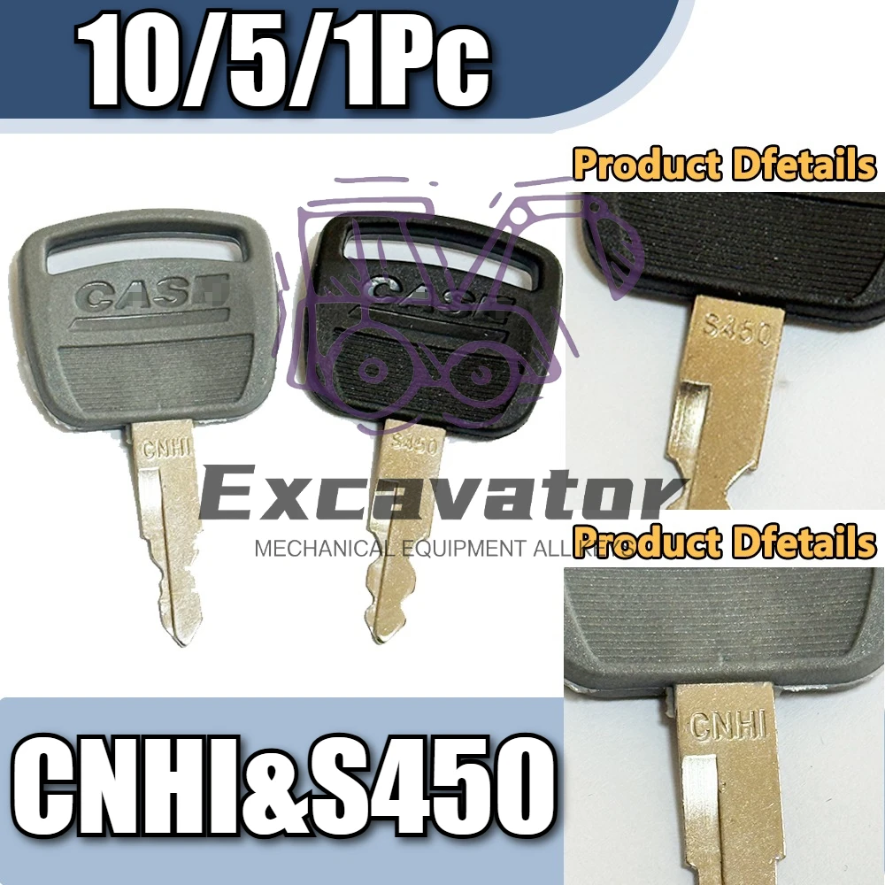 

10/5/1Pc CNH1 S450 Key Ignition Key for C Series 380C 120C 240C CX Series