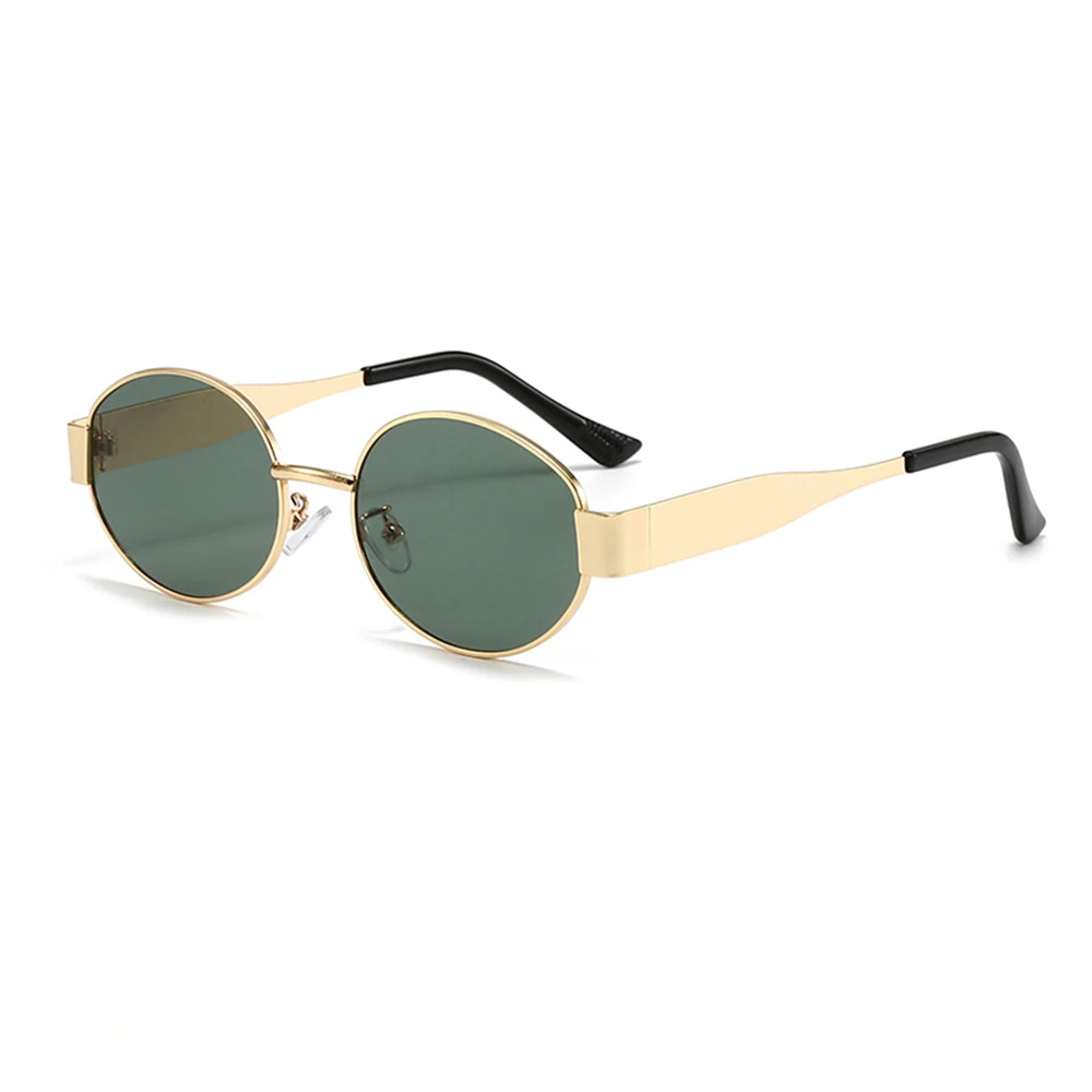 Vintage Small Oval Alloy Sunglasses Women Men Fashion Brand Elegant Sexy Sun Glasses Ladies Trendy Driving Gradient Shades UV400 image 3
