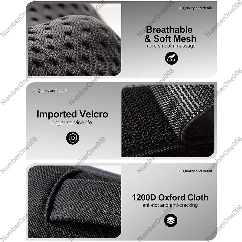 Back And Neck Massager - Home & Car Use - Neck, Shoulder & Back Massage Pillow - Electric Deep Kneading Shoulder Massager