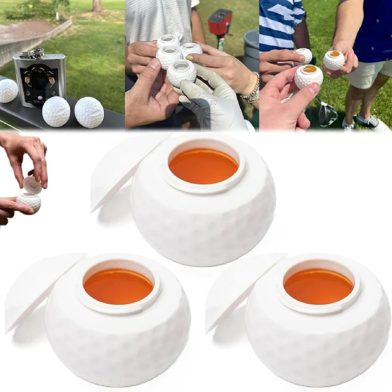 Golf Ball Shaped Shot Glass, Creative Design with Color Gift Box