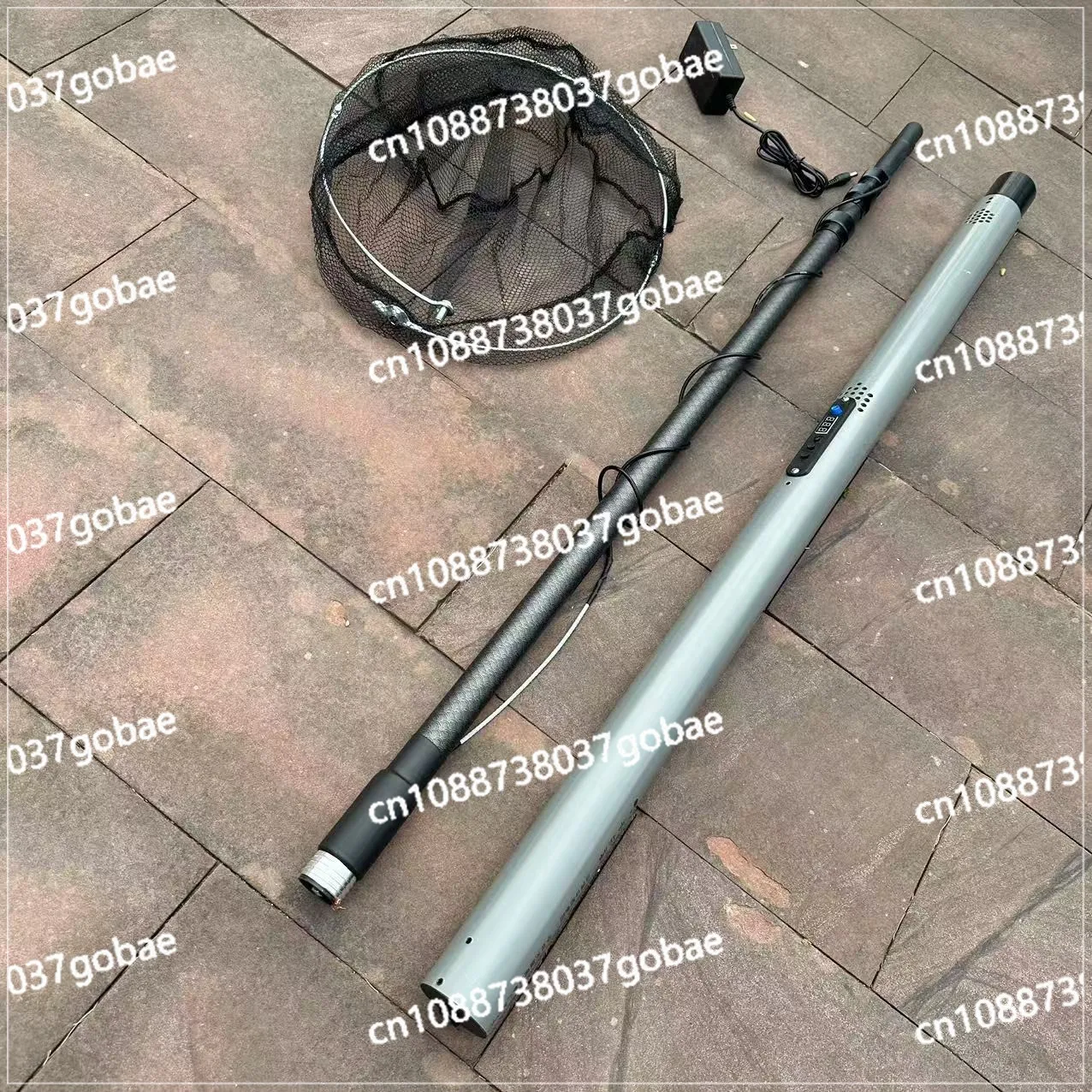 4.2m 9000W Ultra-light Aluminum Alloy Electric Automatic Telescopic Fishing Net Foldable Hand Tool
