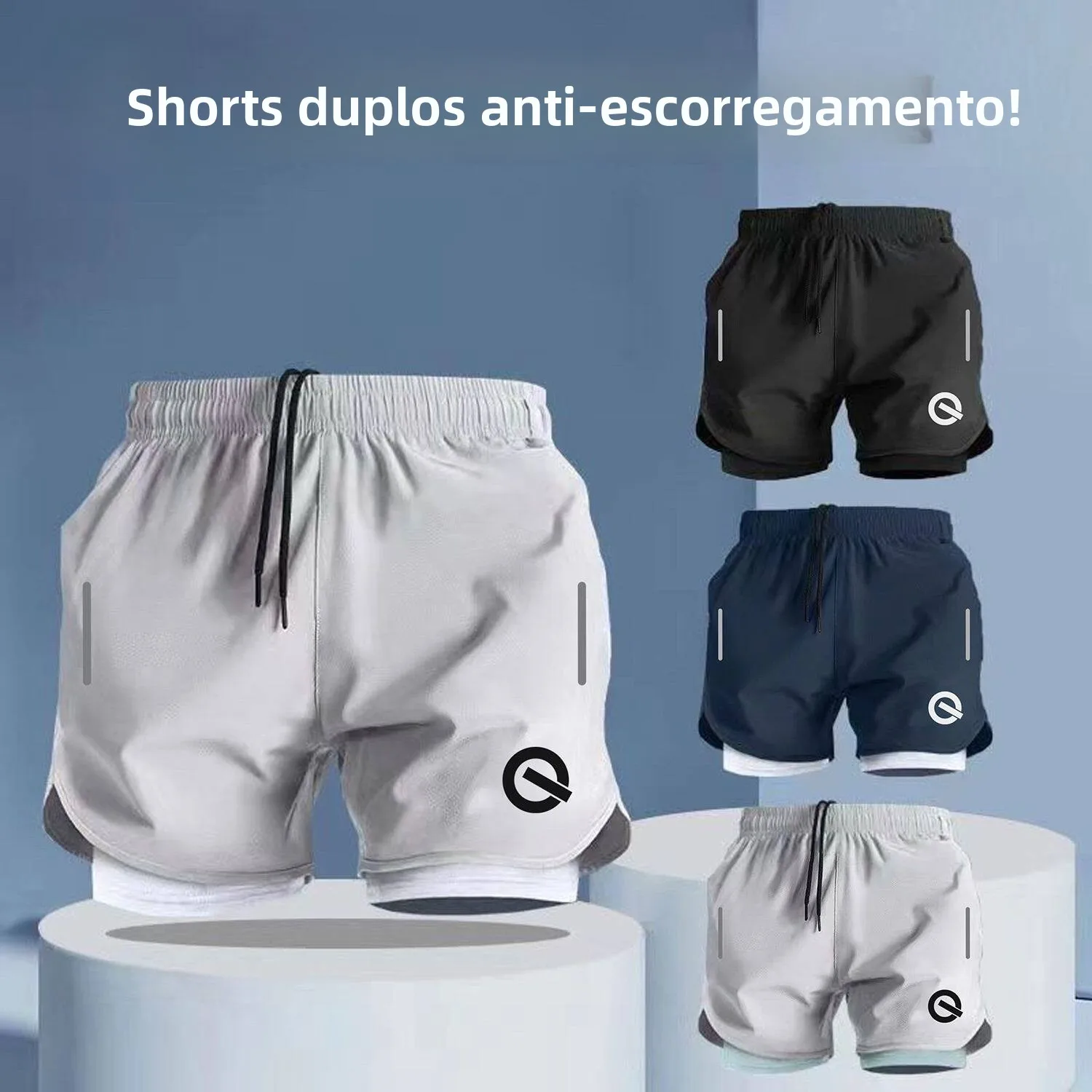 Shorts de Secagem Rápida Estilo Americano para Verão, Roupas de Atletismo Masculinas e Femininas, Calças de Fitness de Compri...