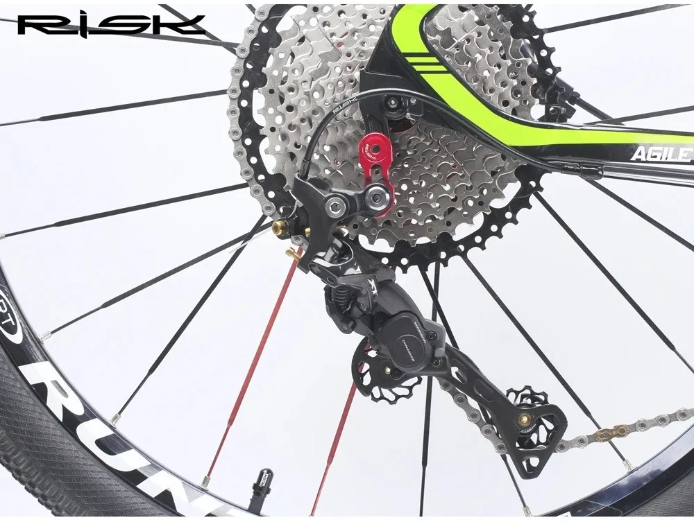 RISK Fahrrad-Schaltaugenverlängerung für Rennrad und Mountainbike – Adapter für Schaltaugen – Detail 7