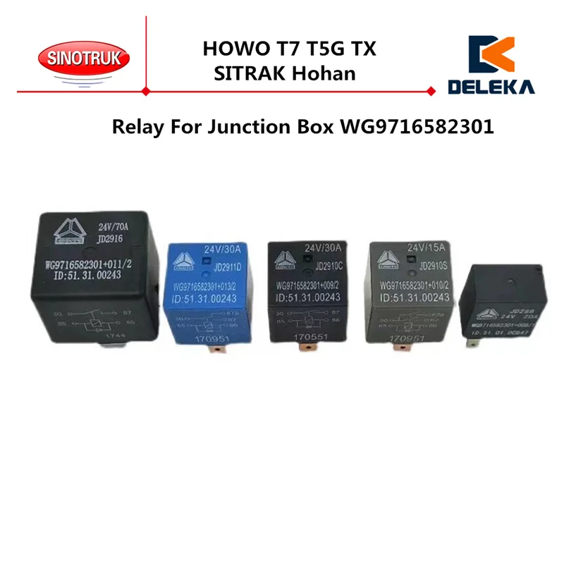 

Relay For CNHTC Sinotruk HOWO T7 T5G TX SITRAK Hohan Junction Box WG9716582301 Fuse Box