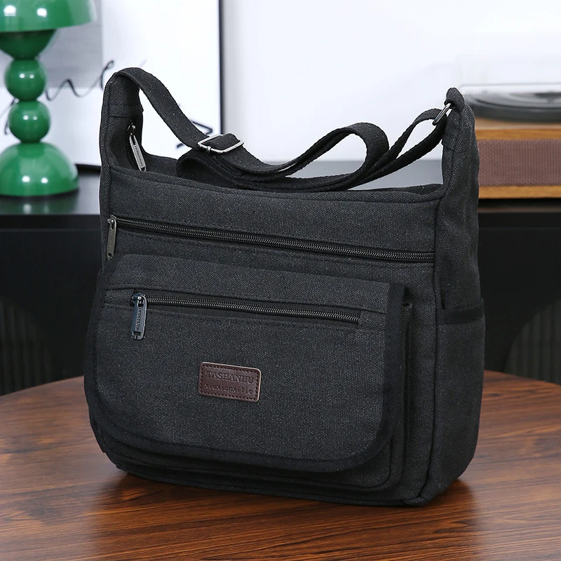 

Casual shoulder bag, men's multi pocket crossbody bag, mailman bag, work bag, daily use