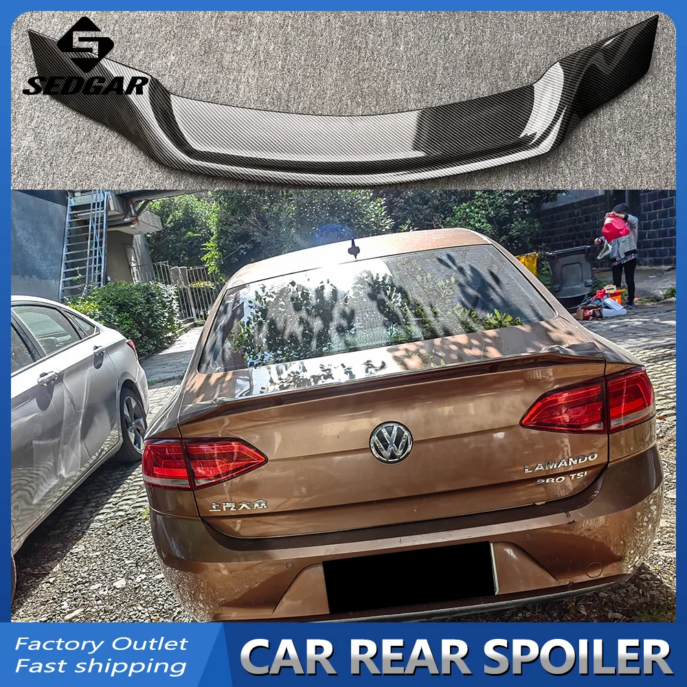 For 2015--2021 Volkswagen LAMANDO trunk spoiler R style High quality ABS plastic unpainted rear spoiler trunk boot wing spoiler