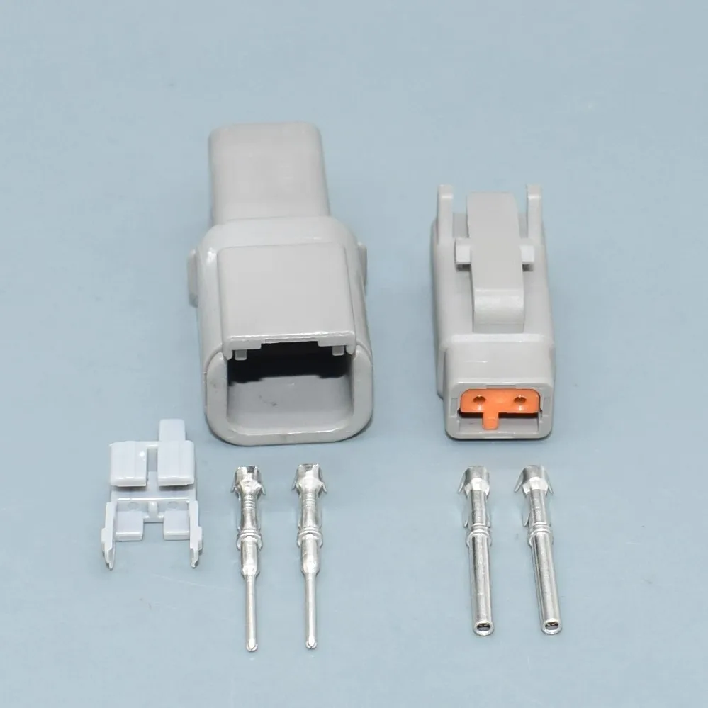 DTM06-2S DTM04-2P 2Pin Waterproof Connector Kit for Universal Vehicle Engine Sensor Harness Replacement