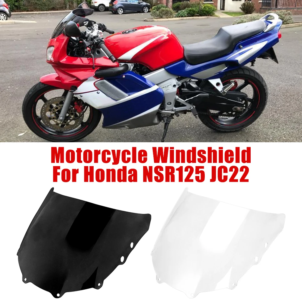 For Honda NSR 125 JC22 Foxeye 1994-2002 Windscreen Wind NSR125 Touring Windshield Odometer Sun Visor Cover Fairing Deflectors