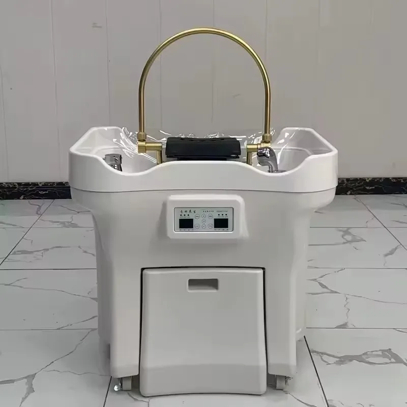 New  Adjustable Height Portable Hair Washing Japanese Head Spa Sink Shampoo Basin Bowl Hairdressing Wash Salon Furniture