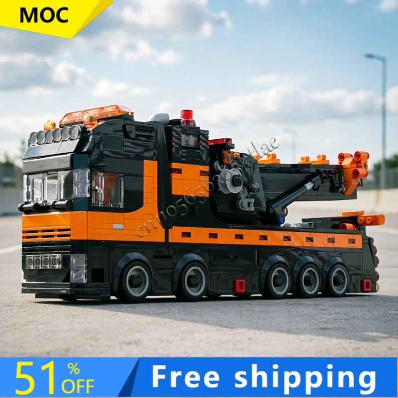 1134PCS MOC City Engineering Rotating Crane Truck Model Technology Building Blocks Creative Children Toys Popular Birthday Gifts