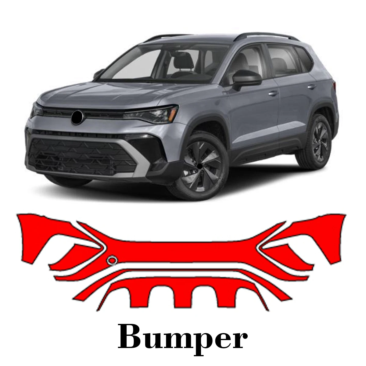 

Автомобильная предварительно вырезанная защитная пленка для краски, передний бампер, защита от царапин, внешний ТПУ PPF для Volkswagen Taos 2022-2025