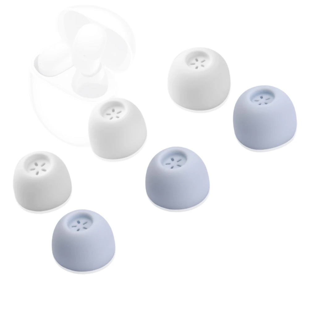 

6Pcs Silicone Ear Tips for Redmi Buds4 TWS Eartips for Xiaomi Buds 4 Earbuds Tips With Filter Screen Soft Earplugs 4-5mm