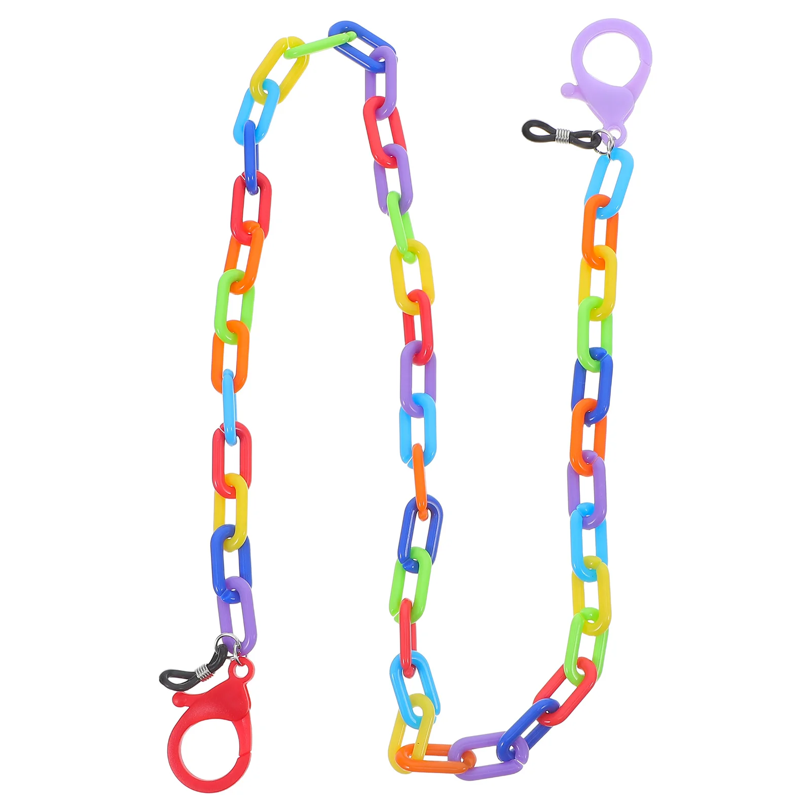 

Rainbow Candy Glasses Chain Lanyard Eyeglass Beaded Strap Childrens Jewelry Girls Acrylic DIY Supplies Lightweight Accessories