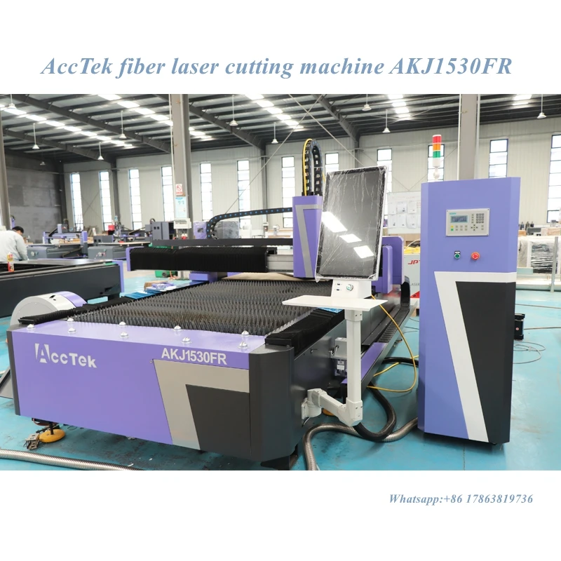 

1KW~6KW CNC Sheet Metal Fiber Laser Cutting Machines Raycus Max Laser With Auto Focus Head Cutter