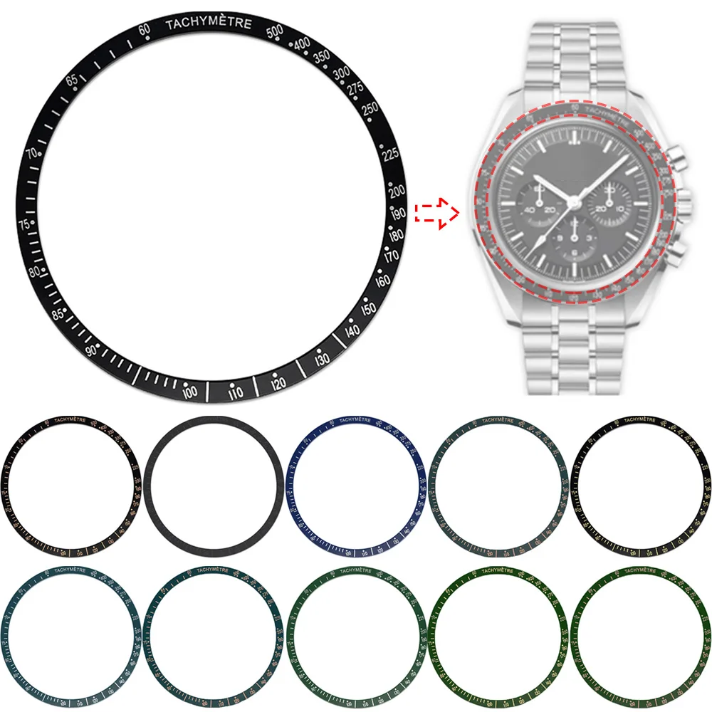 

40.7mm Aluminum Alloy Watch Bezel Digital Insert Ring Inner Diamter 35.2mm Replacement Flat Bezel Watch Accessories