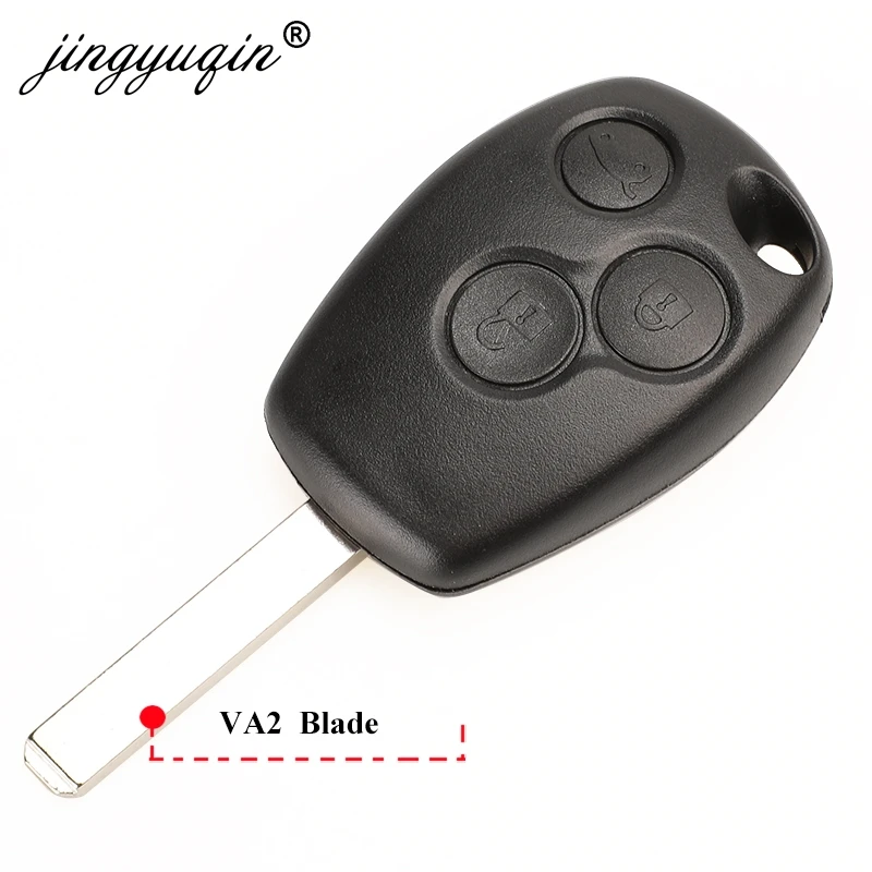 Jingyuqin 10 sztuk 3BTN kluczyk samochodowy z pilotem do Renault Duster Dacia Clio Scenic Kangoo Megane Control Alarm PCF7946 / PCF7947 / 7952e Chip