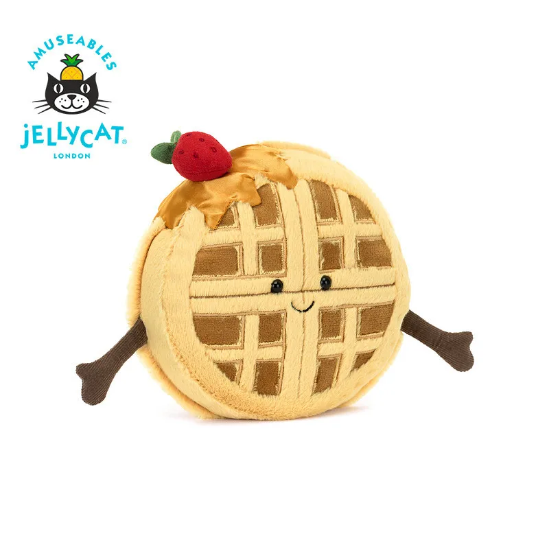 

JELLYCAT UK Fun Rene Waffle Plush Toy Soothing Doll New Year Gift Super Cute Plush Doll Baby Soothing Toy Pendant Adorable Gift