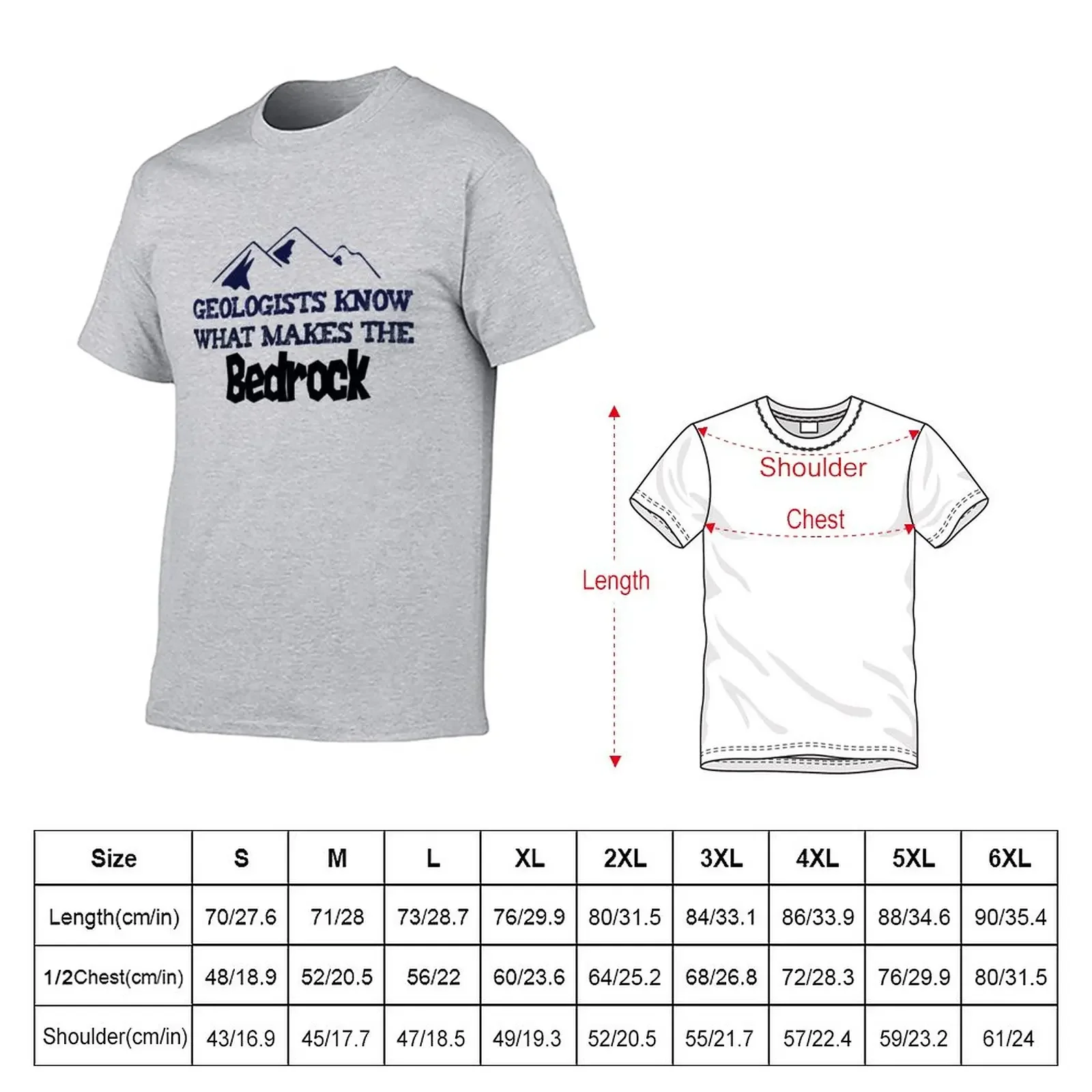 Geologists Know What Makes teh Bedrock Funny Geology Pun T-Shirt blacks summer clothes mens clothes