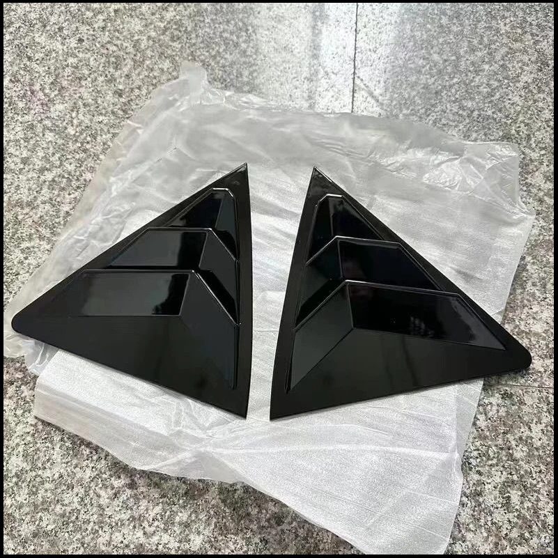 

For Toyota Corolla Sedan 2014-2017 Rear Window Blind Shades Louver Molding Vent Cover Sticker Trim Car-Styling Accessories