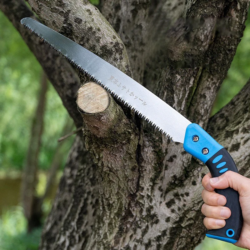 Mini sierra de mano para jardín SK5, sierra de carpintería de acero con mango, sierra de jardín de corte rápido, herramientas manuales portátiles DIY para Panel de pared