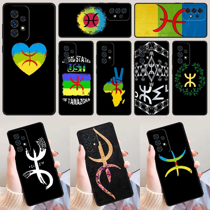 Standard Drapeau Amazigh berber For Samsung A52 A72 A73 A20e A21S A50 A70 A11 A12 A42 A31 A40 A51 A71 A32 A80 A91 Phone Case