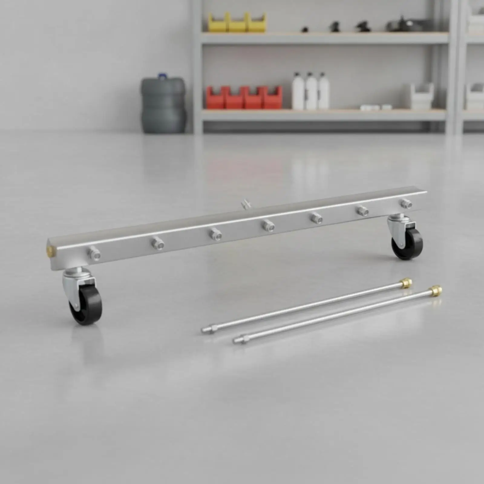 Aluminum Alloy Surface Cleaner for Pressure Washer with Wheels and Extension Wand for Flat Driveway Patio Garage Floor Use