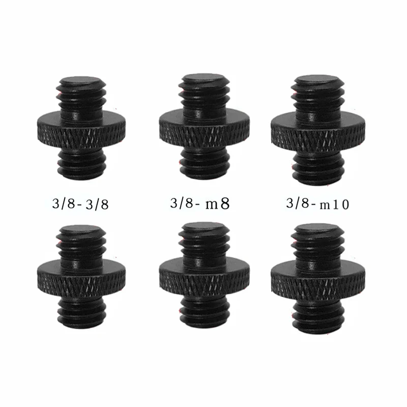 Kit com 4 Parafusos de Conversão Universal para Câmera, Parafuso Macho 3/8 para Macho 3/8 M8 M10, Adaptador de Montagem para Tripé, Parafuso para Fotografia e Videografia