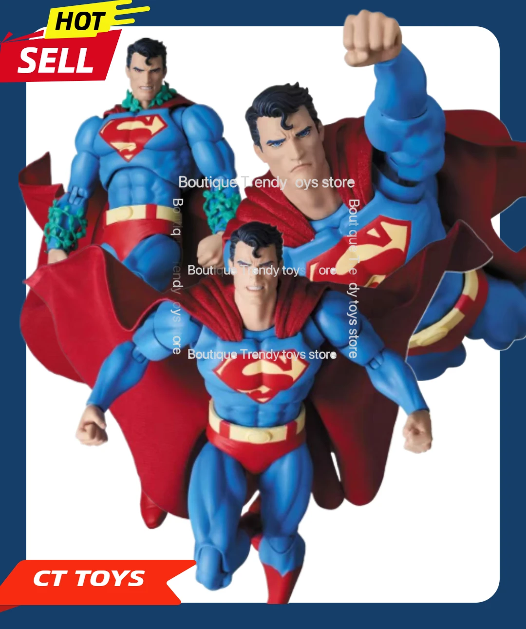 

In Stock Ct Toys Superman 1/12 Dc Superman Hush Figure Anime Action Figure Ornament Pvc Statue Collectible Model Toys Gift