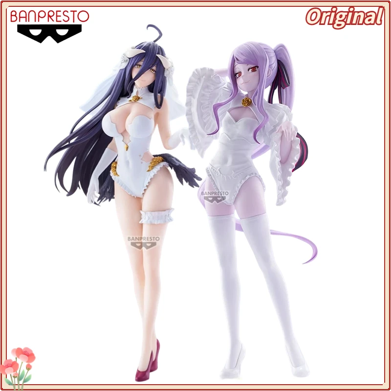 BANDAI BANPRESTO GLITTER＆GLAMOURS OVERLORD Albedo/shalltear Bloodfallen Wedding Dress Toy Gifts