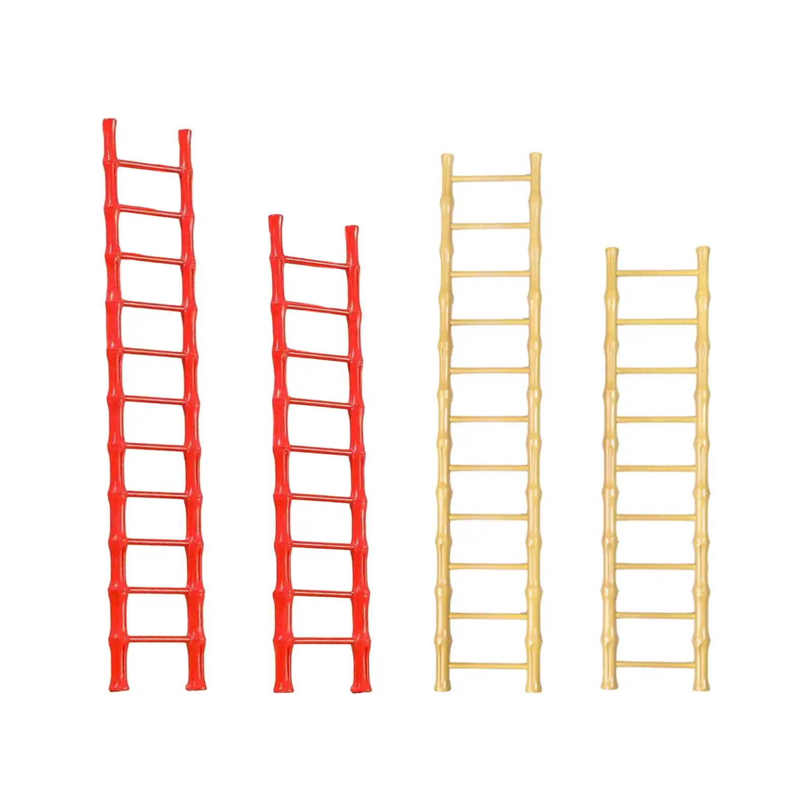 Mini Ladder Figurine Miniature Ladder Decoration for Home Table Bookshelf
