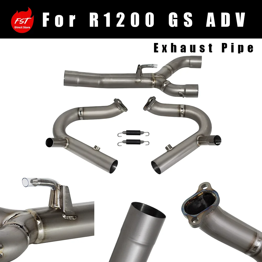 Titanium Modified Front Exhaust Pipe for  R1200 GS ADV Motorcycle