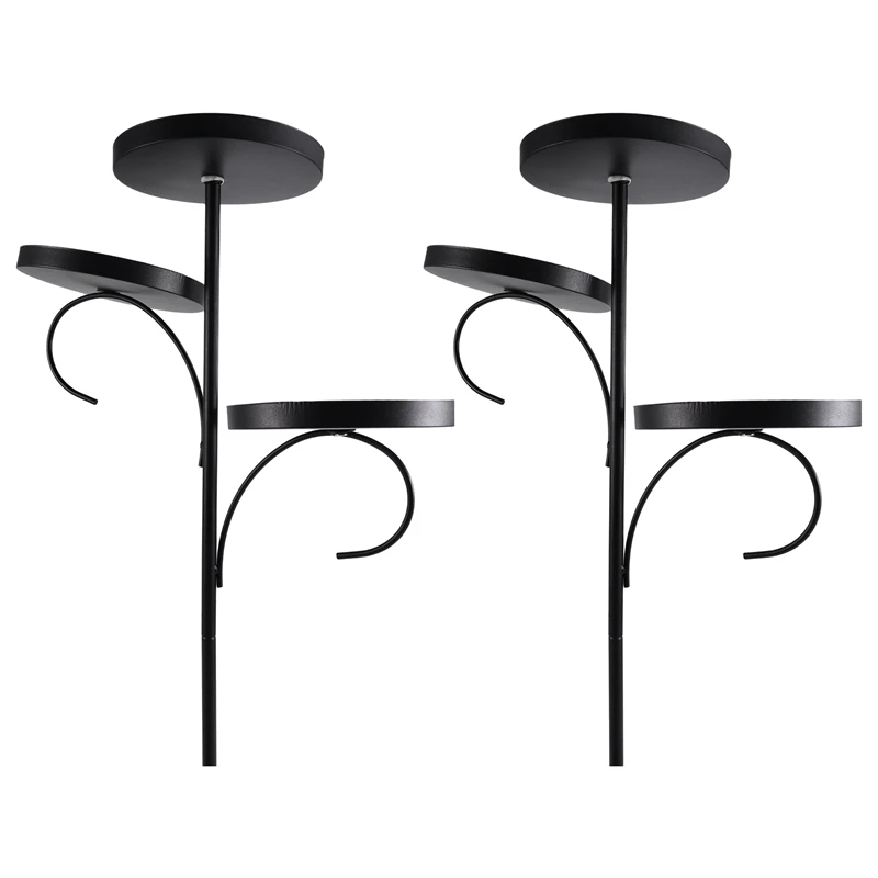 

Black Triple Christmas Tree Decorative Candlestick Christmas Candlestick Indoor Bedroom Tableware Kitchen