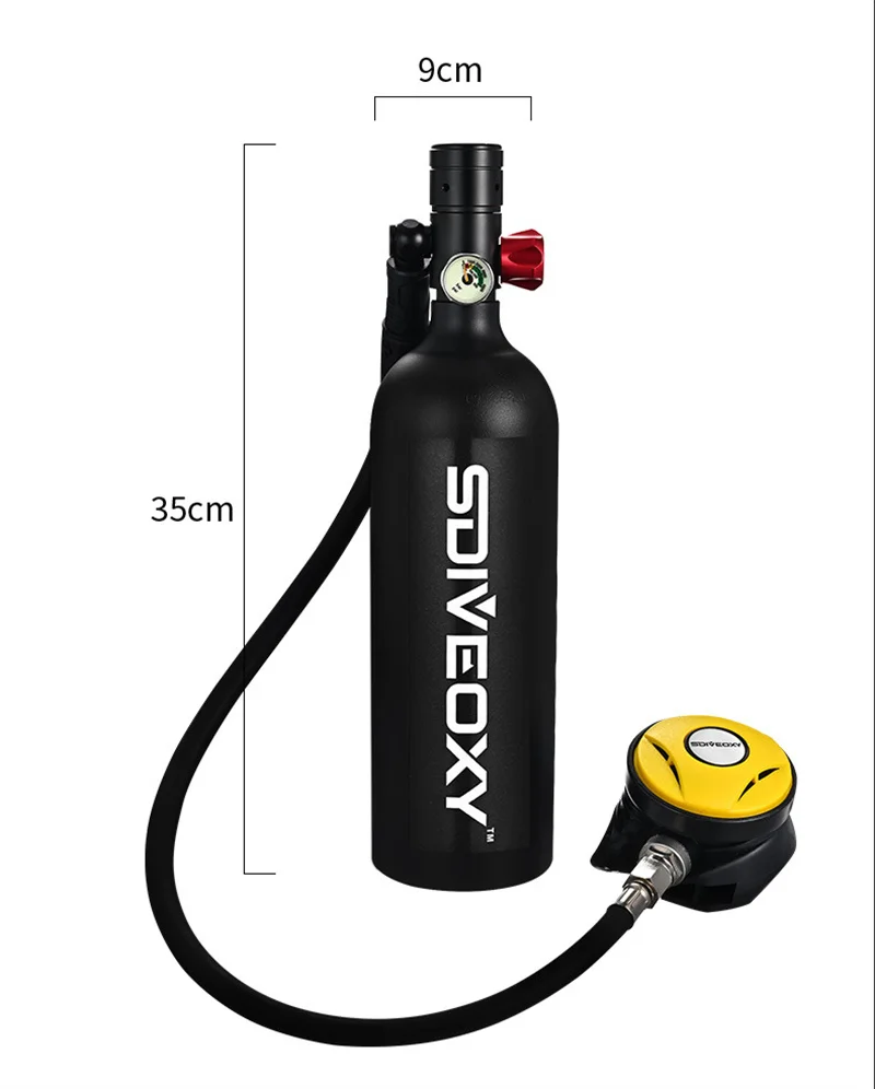 Diving Oxygen Tank Lung Scuba Cylinder Portable With Breathing Valve Underwater Outdoor New In 10 Minutes Mini Breather Snorkel