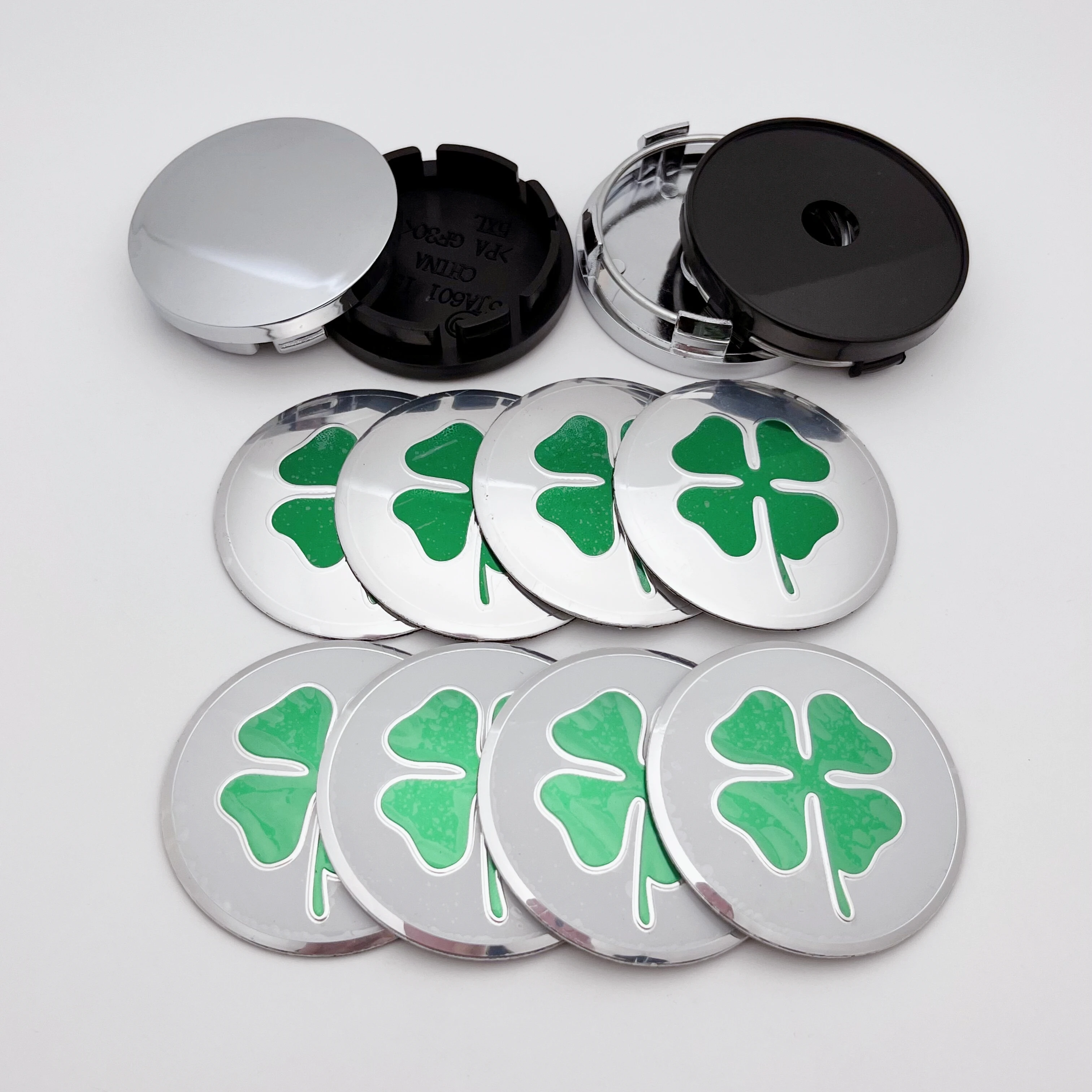 4pcs Four Leaf Clover Wheel Hub Cover Emblem FitFor Giulietta Giulia Spider Mito GT Modified Decoration Car Stickers Accessories