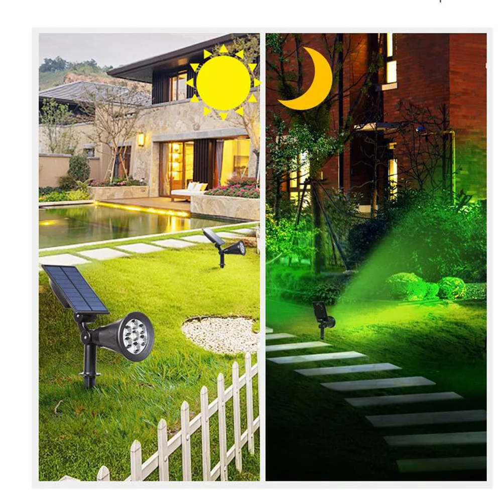 

7-LED Solar Ground Plug Light Colorful Discoloration Outdoor Solar Power Pathway Yard Driveway Garden Lawn Light