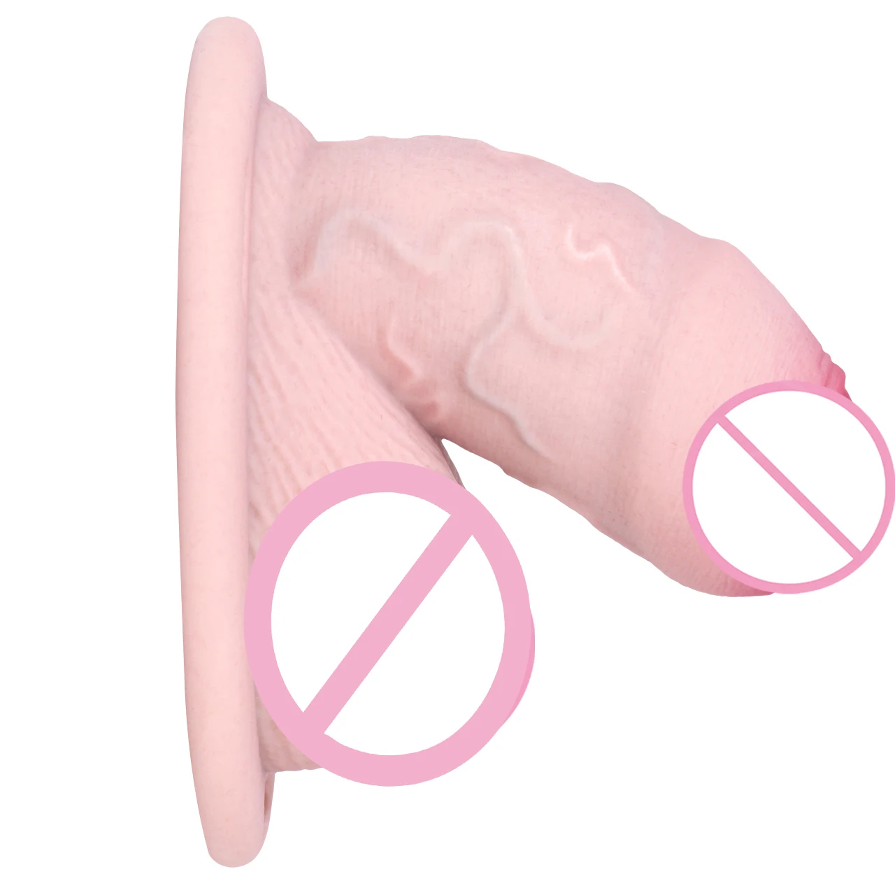 LEZEE Мужские клетки для члена Силиконовая клетка целомудрия Реалистичный фаллоимитатор с ремешком для брюк на рукаве для пениса с поясом целомудрия Секс-игрушки для мужчин