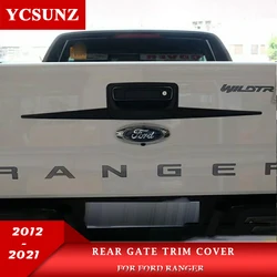 Couverture de porte arrière ABS, garniture de camion pour Ford Ranger Wildtrak T6 T7 T8 2012 2013 2014 2015 2016 2017 2018 2019 2020 2021