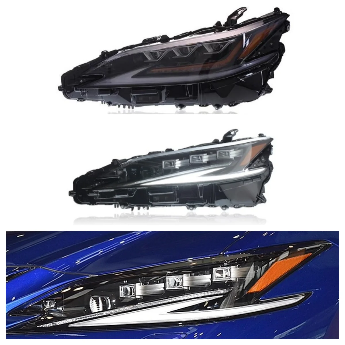 

Car LED Matrix Headlight Assembly for Lexus & altezza ES 18-25 Modified front Lamp Daytime Running Light