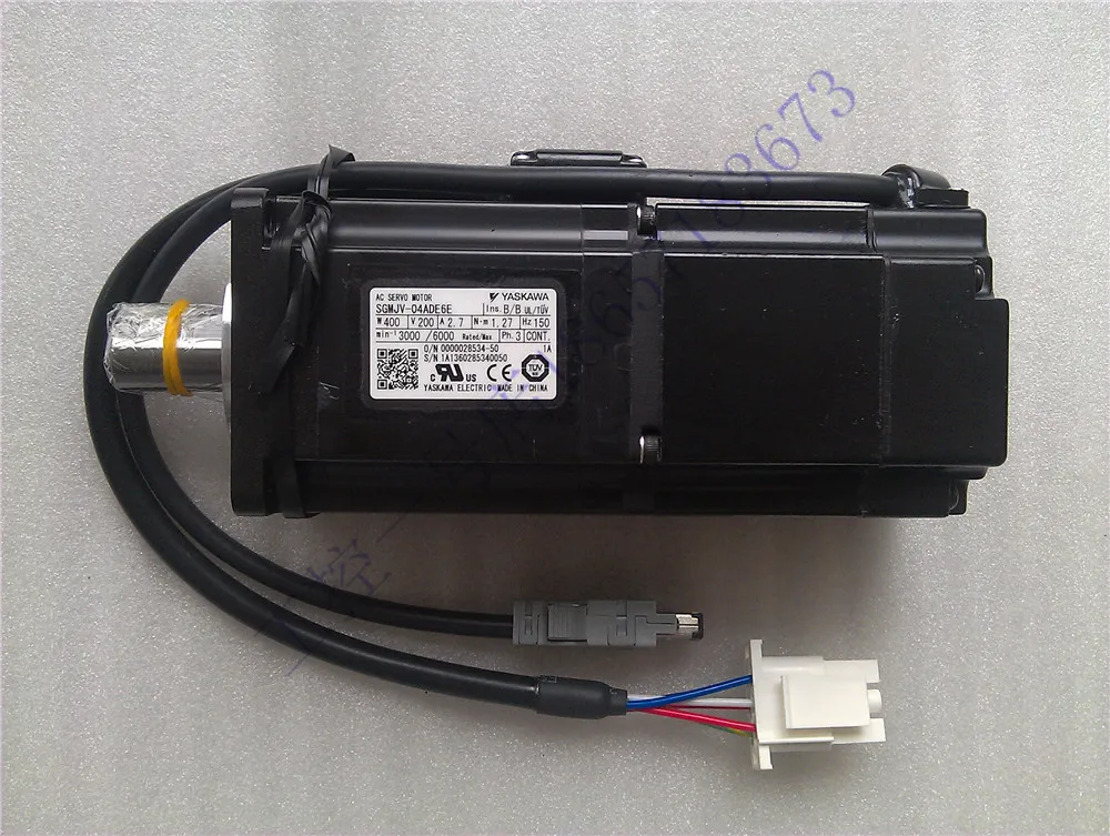 Yaskawa Servo Motor 200W With Brake SGMJV-02ADE6E Brand New Original Genuine, National Joint Guarantee For One Year