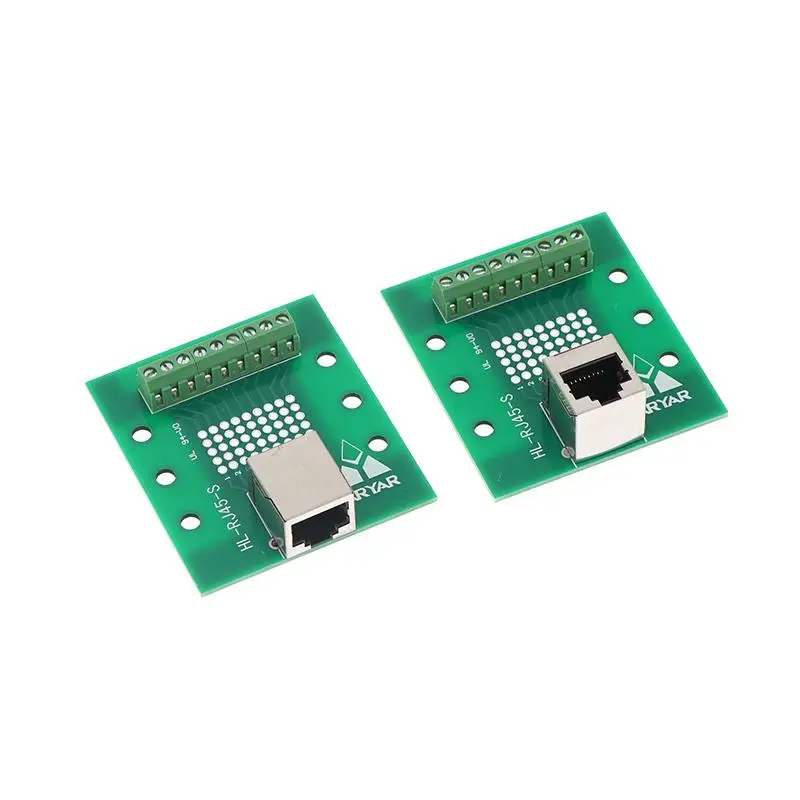 Hot Sale RJ45 Adapter Terminal Cat5e Cat6 Adapter Board Network Port DIN35 Guide Rail Installation Accessories