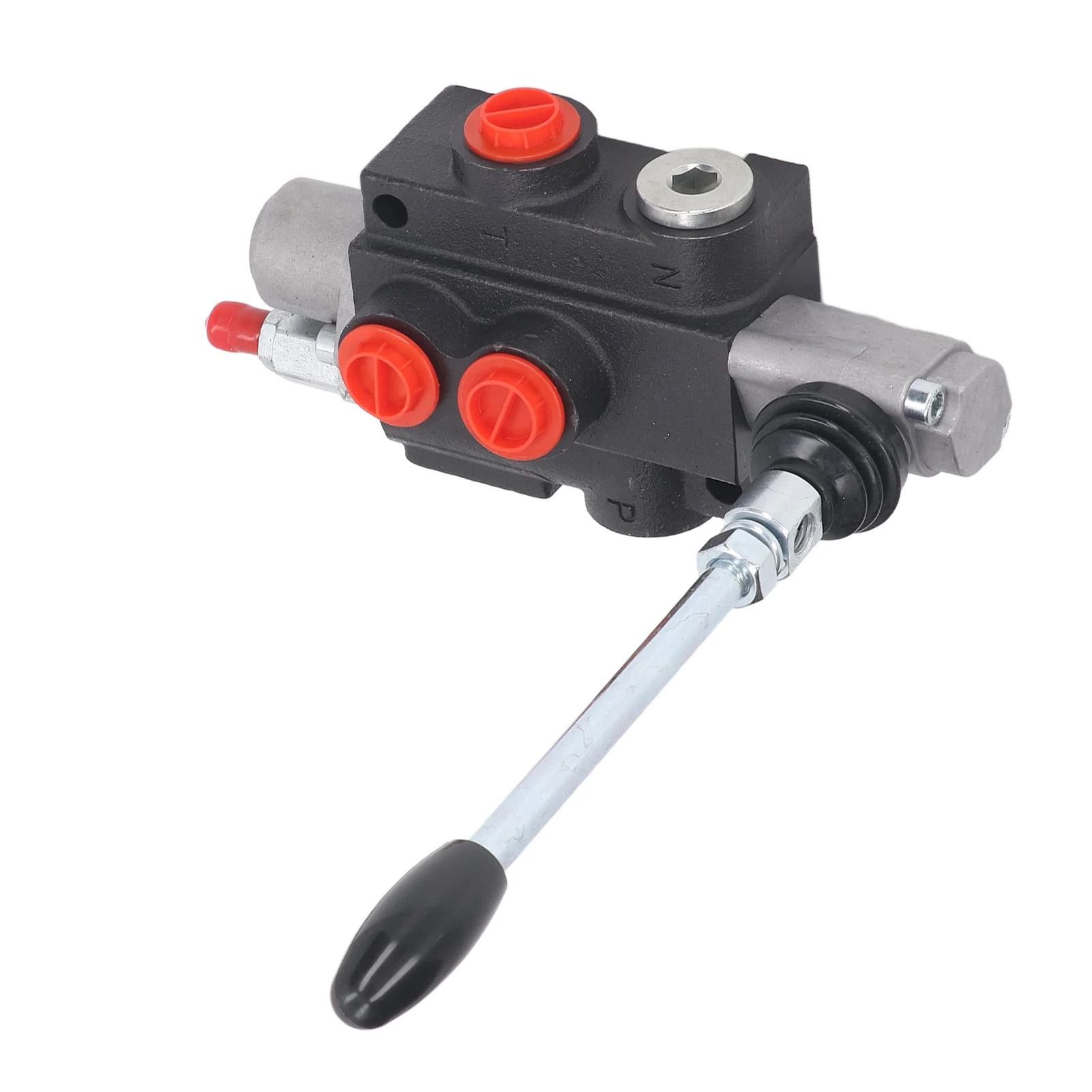 Hydraulic Flow Control Valve Kit 1 Spool Double Acting with Adjustable Relief Bar Control Handle Tractor Accessory