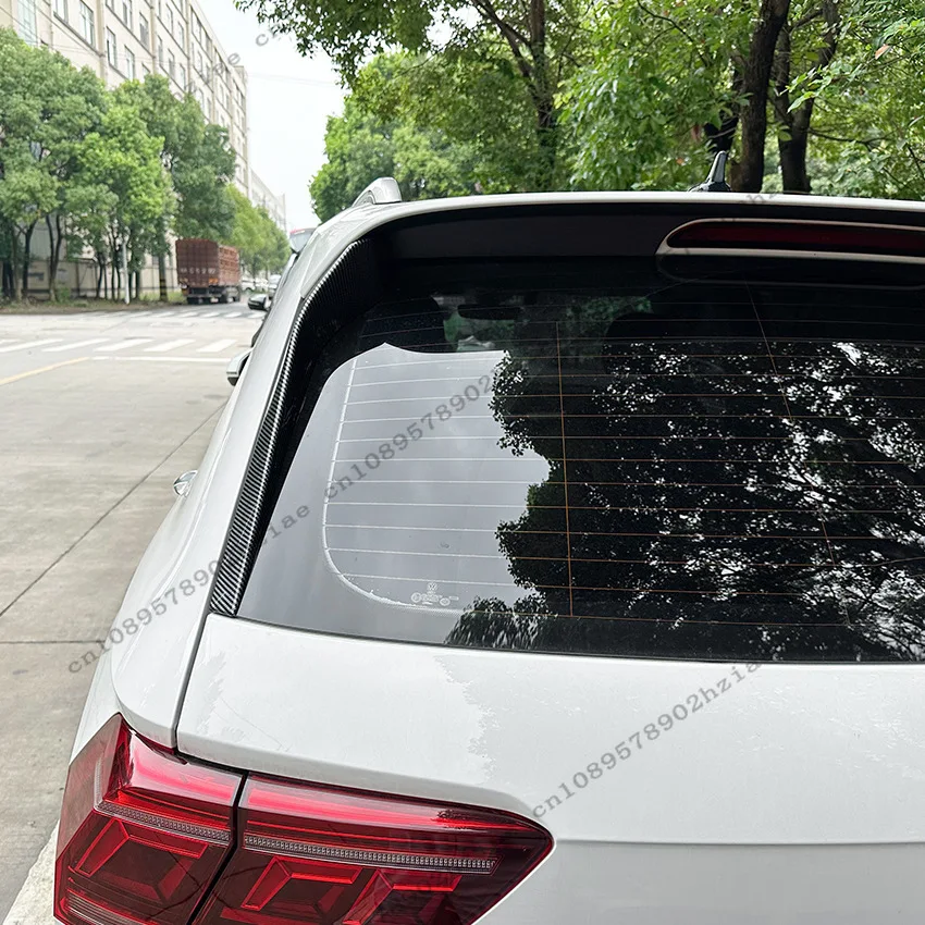1 Pair Rear Window Side Spoiler Wing Lip For Volkswagen VW Tiguan MK2 R-line 2017-2023 Rear Canard Splitter Auto Accessories view 4