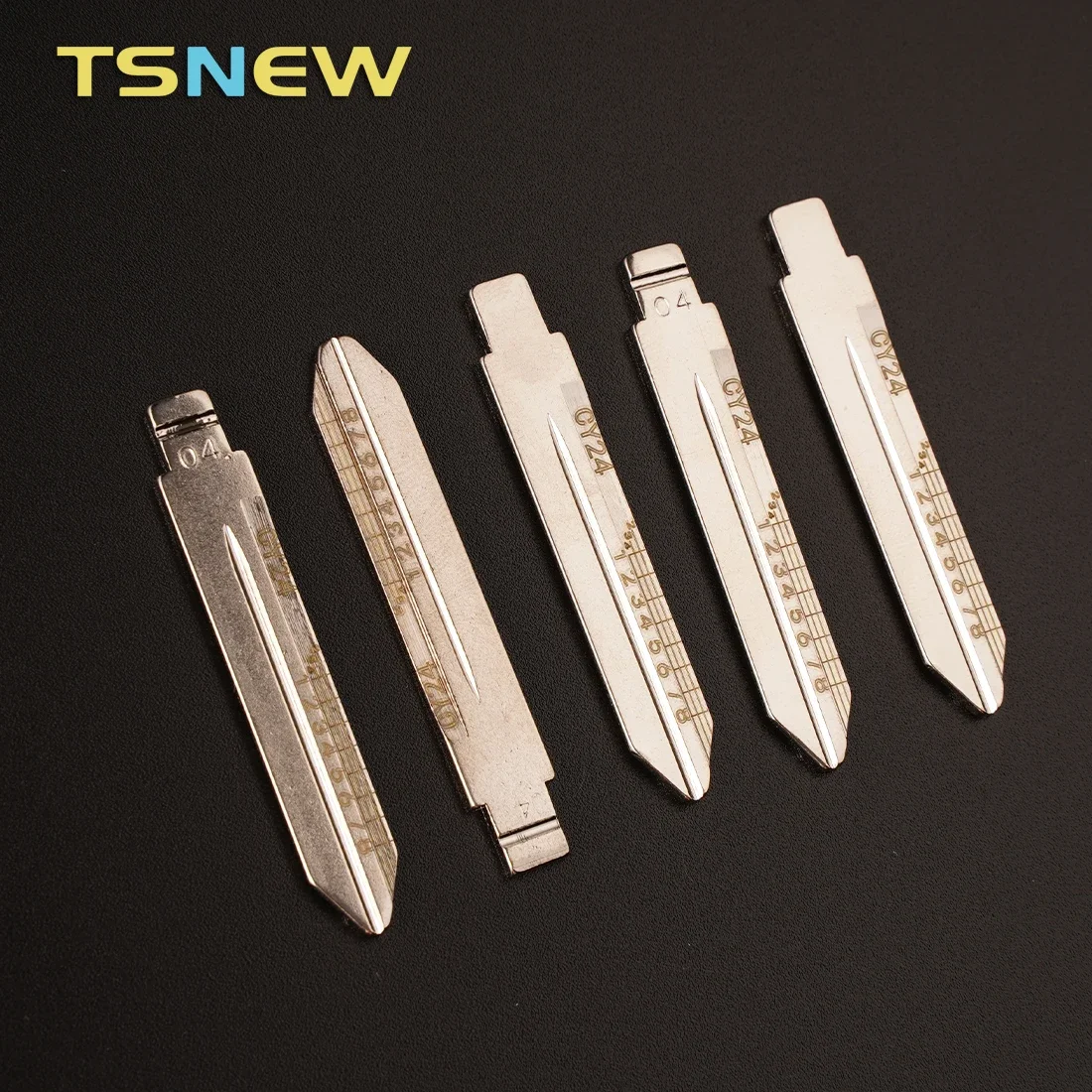 5pcs/lot CY24 Engraved Line Key Blade For Chrysler Jeep Dodge Scale Shearing Teeth Cutting Key Blank 2 IN 1