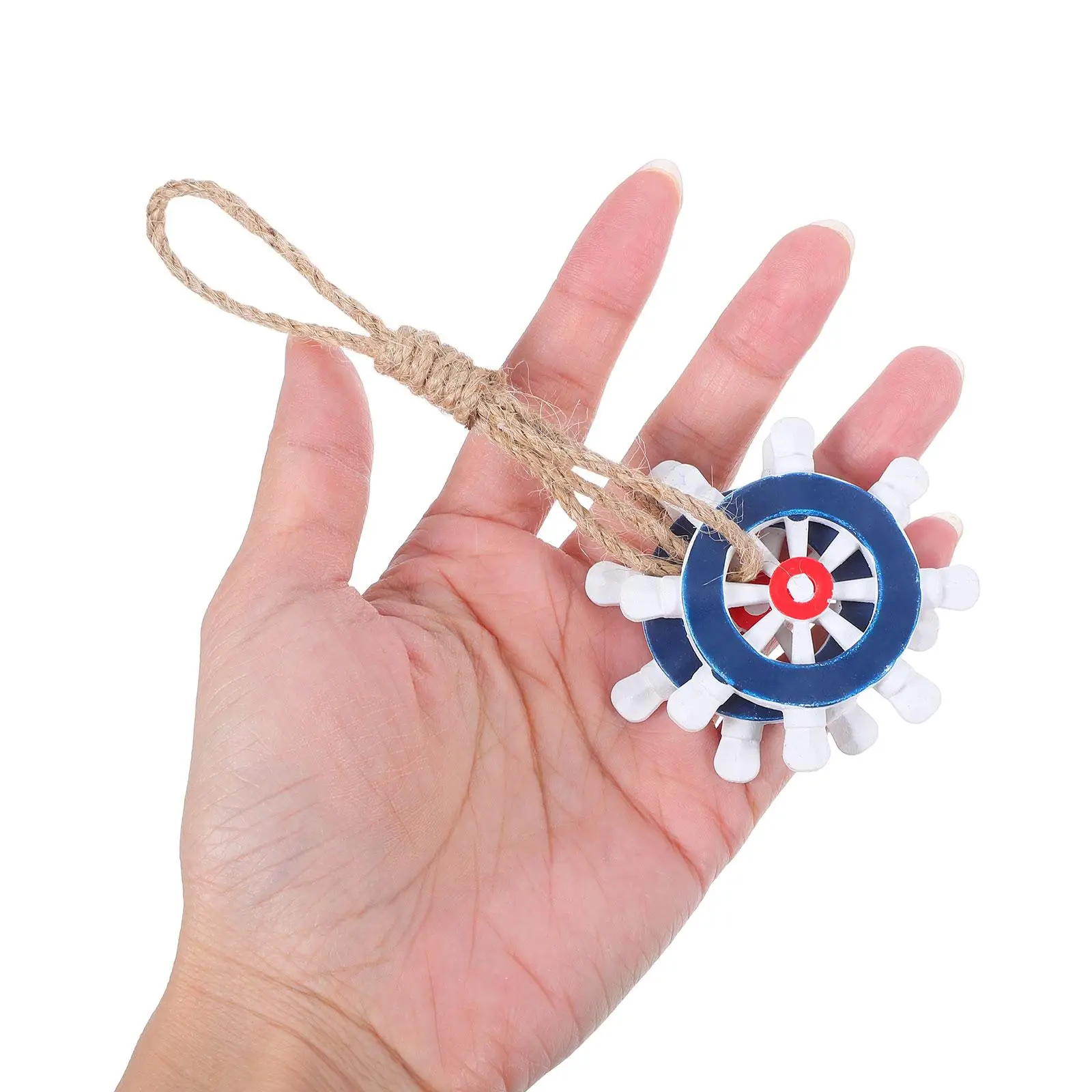 

4pcs Mediterranean Style Home Mini Fishing Net Accessories Beach Theme Nautical Wall Cruise Ship Decorations Ocean Themed Party