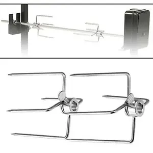 Rotating Fix Barbecue Fork, Oven Accessories, Grill Tool, Meat BBQ, Food Skewer, Spit Steel Forks, Barbe X2x5 11 MAIN SEAL Sales Rotary Barbecue - №8