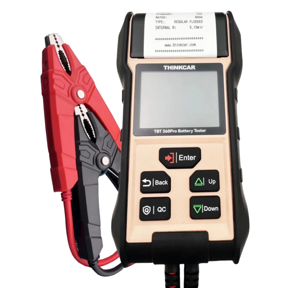 TBT 360 Pro THINKCAR Battery Tester Battery Support Printing Instant Analysis Charge and Condition High Voltage Protection