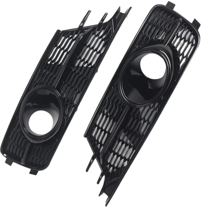 

Fog Light Grille Cover Front Bumper Honeycomb Mesh Light Cover For A6 C7 2016-2018 4G0807647A 4G0807648A