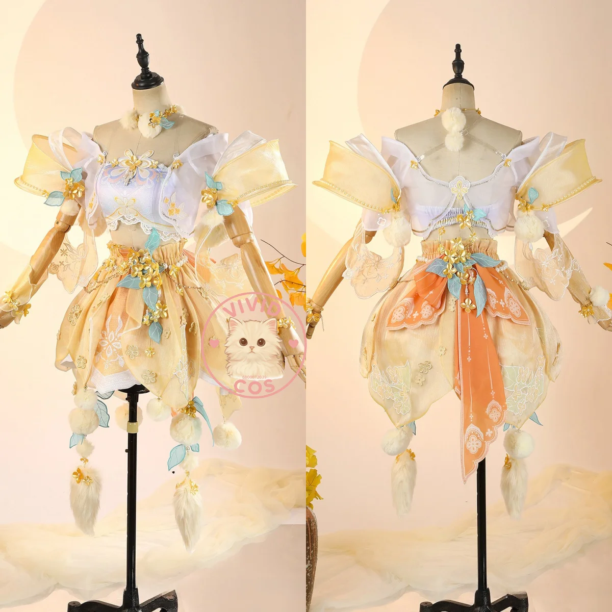 

Game Naraka: Bladepoint Cosplay Costume Anime Feria Shen Role Playing Cute Dress Outfit Set for Women Comic Con Halloween Party