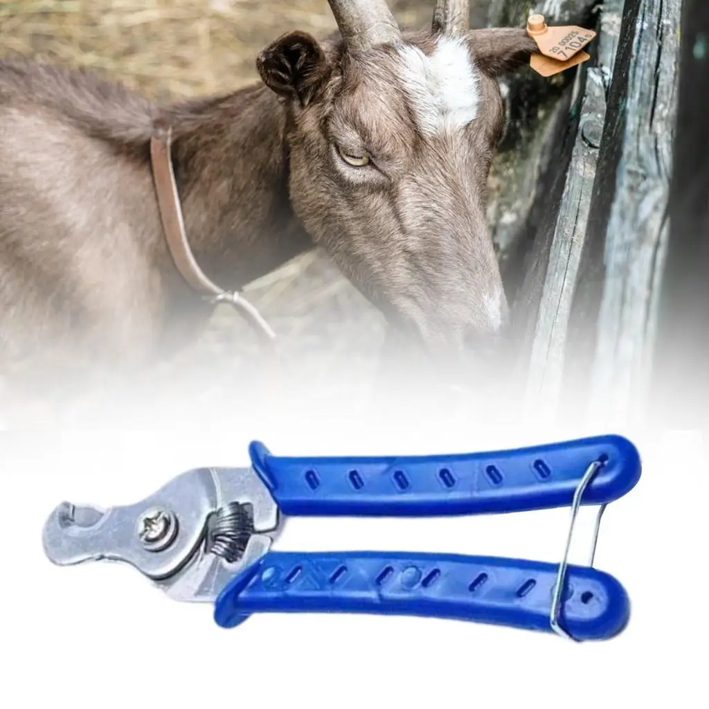 Farm Livestock Ear Tag Removal Tool Spring Loaded Sturdy Stainless Steel Pliers for Animal Ear Tags