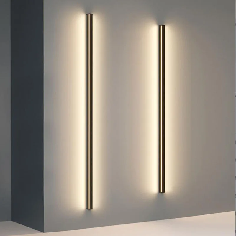 Imagem -04 - Moderno Led Longo Lâmpada de Parede Sofá Fundo Sala Estar Quarto Lâmpada de Cabeceira Espelho do Banheiro Design Minimalista Parede Luz